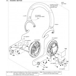 WH-1000XM3 Sony Audio Exploded Diagram