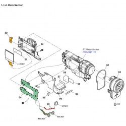 FDRX3000 / FDRX3000R / HDR-AS300 / HDR-AS300R Sony Camera Exploded Diagram