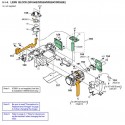 DCRSR190E / DCRSR200 / DCRSR200C / DCRSR200E /  DCRSR290E / DCRSR300 / DCRSR300C / DCRSR300E Sony Camera Exploded Diagram