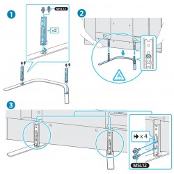 Sony Television KD65A8G Complete Desktop Stand