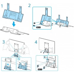 Sony Television KD65Z9D Complete Desktop Stand