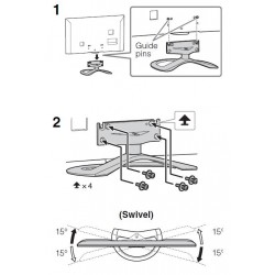 Sony Television KDL55W800A Complete Desktop Stand