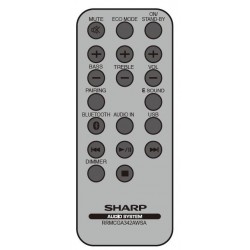 Sharp Audio RRMCGA342AWSA Remote for GX-BT7