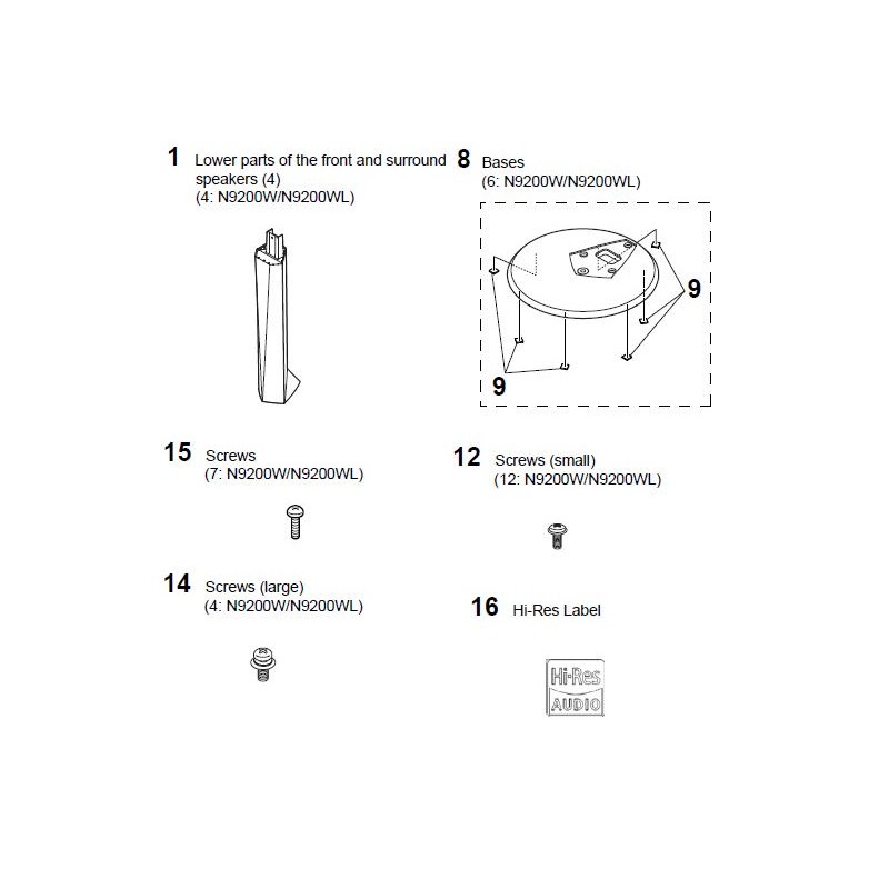 Bdvn9200w Speakers Sony Audio Exploded Diagram