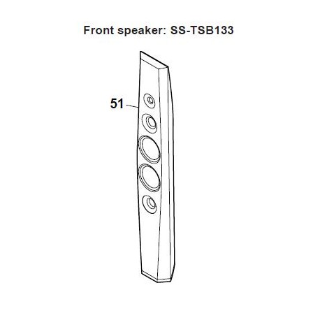 BDVN9200W Speakers Sony Audio Exploded Diagram
