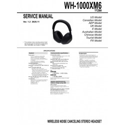 Sony WH-1000XM6 YY2984 Service Manual